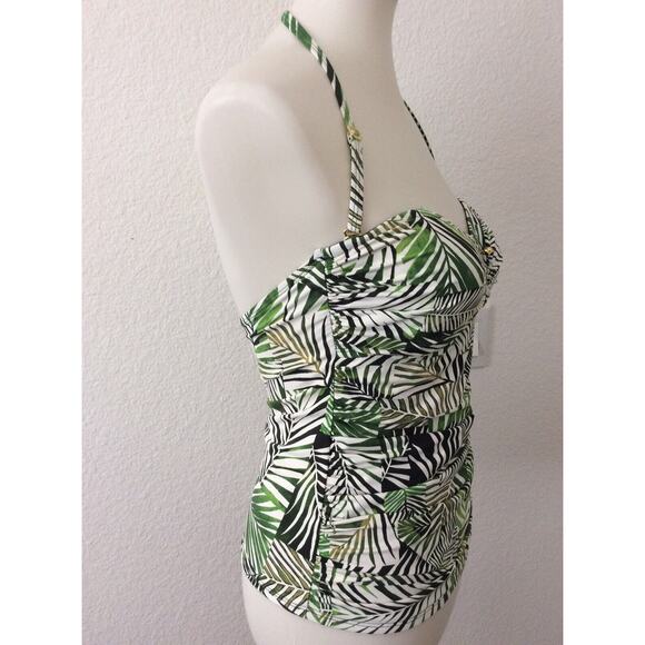 Bleu Rod Beattie Swim Tankini Bikini Top Halter Tropical - Picture 5 of 9